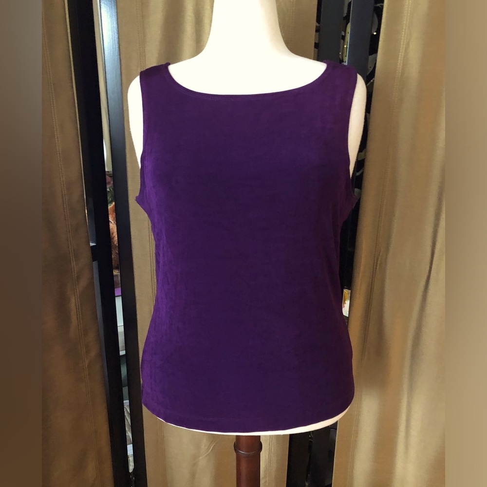 French Laundry Classic Plum Sleeveless Women's Top